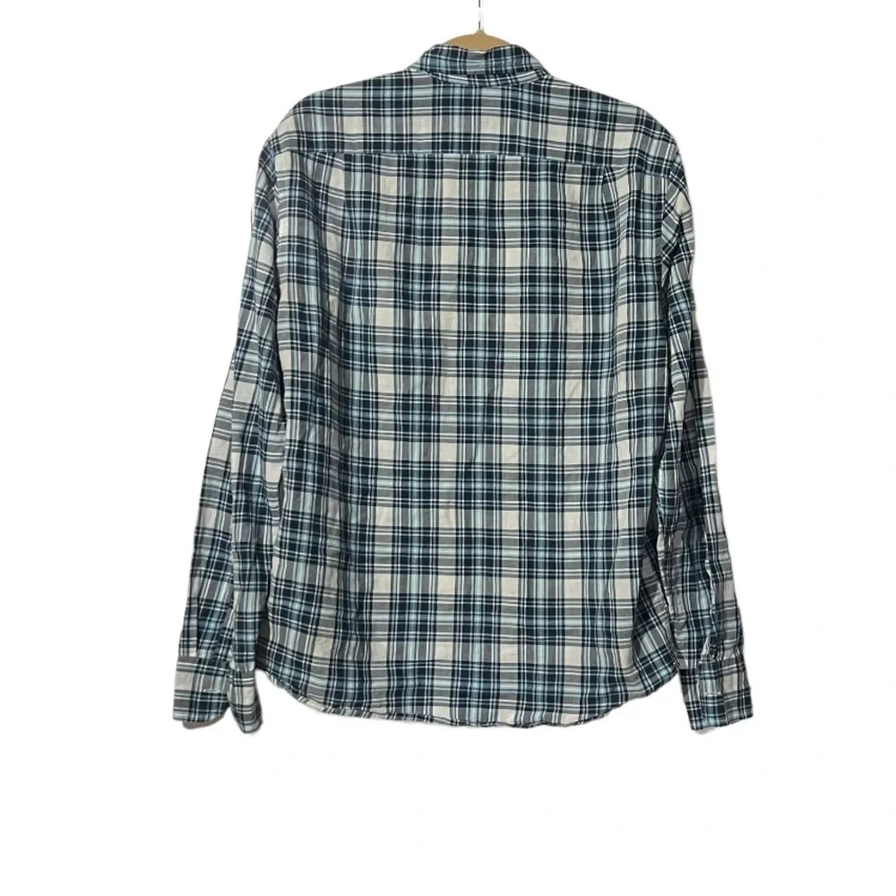 J. Crew Madras Men’s Button Down Shirt Size Medium